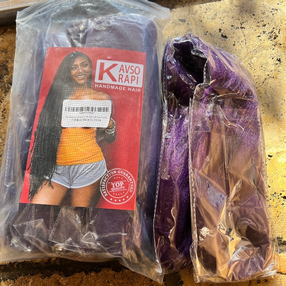 Kavso Rapi Purple Handmade Hair